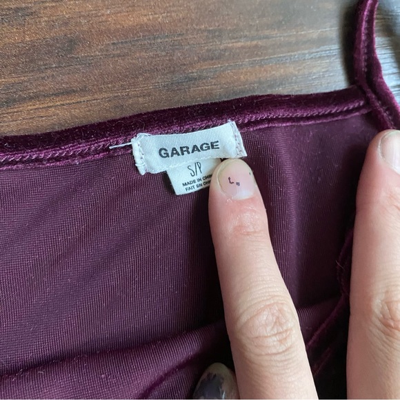 GARAGE Velvet Mauve Halter Top - Picture 4 of 4